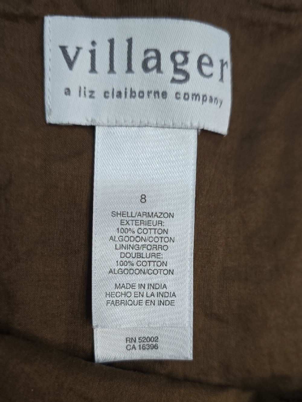 Liz Claiborne Villager Brown Orange Paisley Tiered Maxi Skirt Boho Peasant Indie - Picture 4 of 8